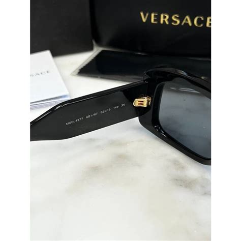 versace ve4377|authentic black polarized Versace sunglasses.